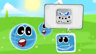 Red Ball 4 With Ghost Mode Blue Basket Ball Complete Gameplay All Levels, 1 - 15! First Boss