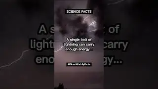 A single bolt of lightning can carry enough energy...