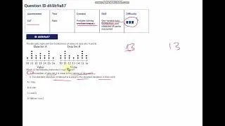Standard Deviation and median comparision of dataset| Problem-Solving and Data Analysis #27 #satmath