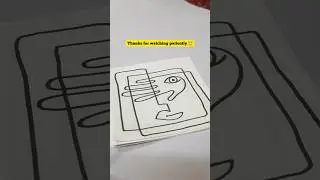 Day 1 of learning Line Art | Boho face line drawing| Your Lazy Art Girl #art #shorts #trending