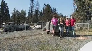 Medical Lake family grateful that house is still standing after Gray Fire burns through neighborhood