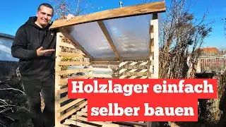 Build your own wood storage using wooden slats