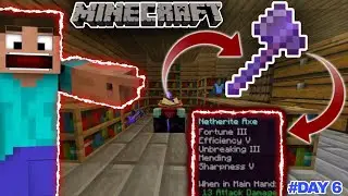I MADE MAX ENCHANTMENT TABLE IN HARDCORE MINECRAFT | MINECRAFT HARDCORE PT. 6 | RAGE SKULL YT