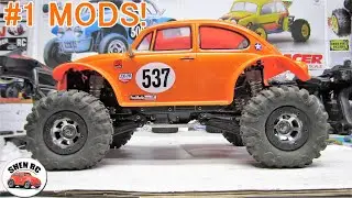 Tamiya CC02 BEST MODS  battery links and skid plate.