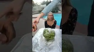 Shocking watermelon trick