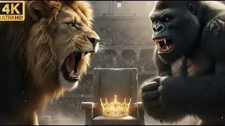 Lion vs Gorilla 🦁🦍 | Battle for the Crown 👑 | Ancient Arena Fight