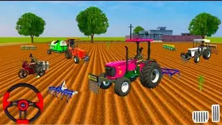FARMING 🌾🌿 JOHN DEERE 🚜 , SWARAJ 🚜 , HINDUSTAN 🚜 , TRACTOR , RS BIKE MILK GARM HUSH 🏡 3D GAM PLAY 