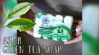 💚🧼GREEN TEA PARU SOAP ASMR🫧💚