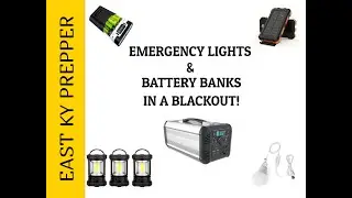 Emergency Lights & Solar Power Station & Battery Banks in a Blackout!
