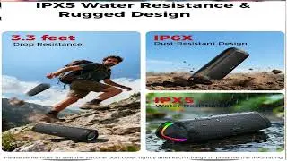 Best Bluetooth Speaker Gift for Men & Teens &mdash; Waterproof, 20H Playtime, TWS Pairing!