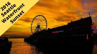 Seattle Waterfront Sunset  2016