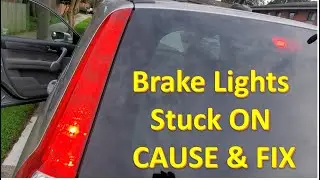 HONDA CRV 2007 - Car OFF but brake lights stuck ON: Cause and Quick Fix