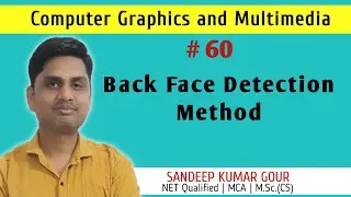 Back Face detection method in computer graphics