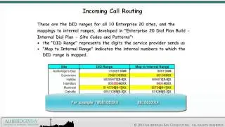 Enterprise 20 Dial Plan Build - Incoming Call Handling (Part 1)