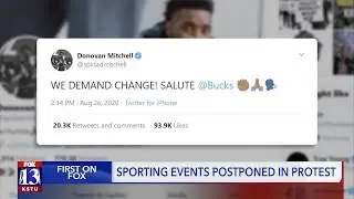 Sporting events postponed in protest