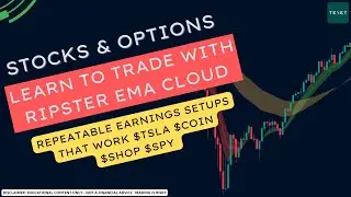 Earnings Trade Recaps with Ripster Clouds &ndash; $TSLA $SHOP $COIN $SPY Setups Explained