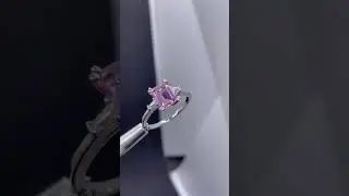 Emerald Cut Morganite Ring.