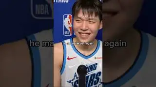 Chinese NBA player bad translator #nba #shorts