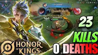 Lam Quadrakill with 0 Deaths! | MVP Lam Jungle Gameplay in Honor of Kings Global