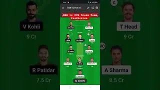 SRH vs RCB Dream11 Prediction | SRH vs RCB Dream11 | SRH vs RCB Dream Team Prediction | #dream11