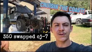 350 SWAPPED CJ-7 Jeep REVIVAL for CRUISIN&rsquo; THE COAST 2023!