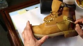 Hand Painting Iron Man Timberland Boots (Time Lapse Video) | De la David
