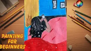 Painting For Beginners | Girl painting #paintingideas