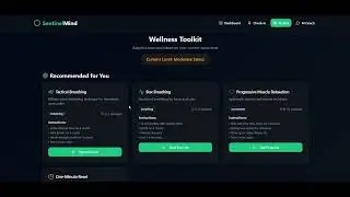 SentinelMind AI Integrated Application focuses on stress relief and Rehabilitation.