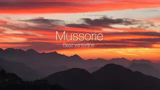 Witnessed best winter line in Mussoorie! #mussoorie #winterline #droneshots 