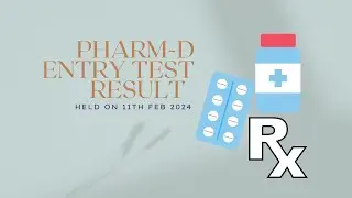 Pharm-D entry test result 2024 (DUHS)                                     #test #pharmacy
