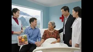Robert and Mai took Nam to the hospital to meet Robert's mother, and Nam was emotional