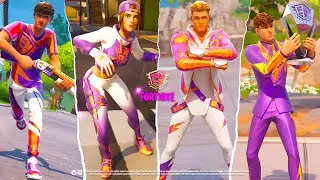 Fortnite CHAMPION ICONS Skins Bundle GAMEPLAY🏆(Loserfruit, Lachlan, Clix & Bugha) FNCS 2025 Pro-Am