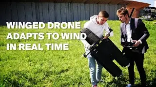 New inspection drone uses wind to lengthen flight times