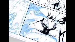Digital Inks over Joe Madureira's Spider-Man page