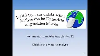 12 Didaktische Materialanalyse