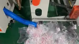 Double channel continuous roll vest bag making machine