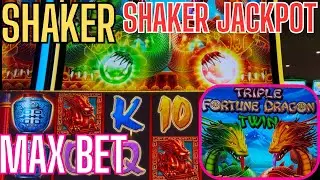 Winning A BIG SHAKER Handpay On The New TWIN 🐲 TRIPLE FORTUNE DRAGON
