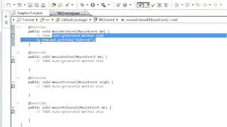 Java programming part 102 Graphics : Java Animation 5 MouseListener 1