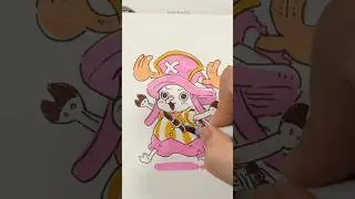 Drawing Tony Tony Chopper with Copic multiliner and Ohuhu markers #anime #onepiece #art
