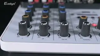 4 Channel Plastic Mixer with 48V Phantom Power & Vocal Cancellation