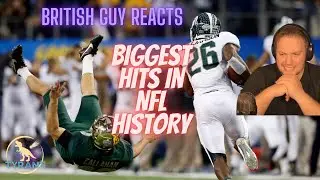 British Guy reacts to the biggest hits in NFL History!