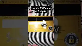 find cvv code in debit card #viralvideo #shortvideos #youtube #debitcard #shorts