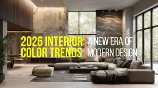 Interior Color Trends 2026 : A New Era of Modern Design