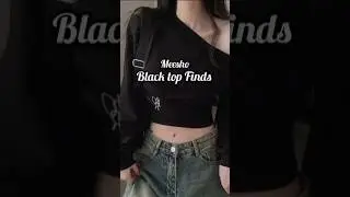 Meesho black tops finds 💫 #Meesho #Black #Tops #All #Trendy #Fashion #Haul #ytshorts #cheapest