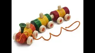 Funwood Games Super Train Pull Along Toy for Kids