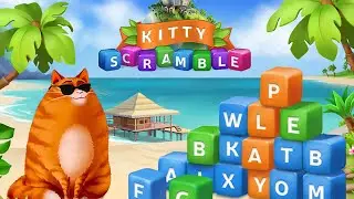 Kitty Scramble: Word Stacks Game. Часть 8. Кот прыгнул на новый уровень. Прохождение и ответы