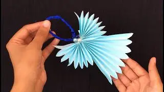 How to Make Paper Angel for Christmas, DIY Christmas Ornaments, DIY Christmas Angel with paper