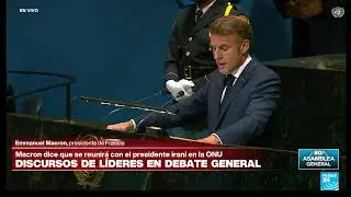 🔴 Emmanuel Macron se dirige a la Asamblea General de las Naciones Unidas