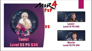 MIR4 PvP | Taoist vs Lancer & Warrior | 1 vs 2 | Barbie is playing MIR4!