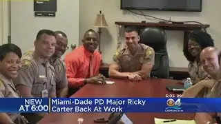 Miami-Dade Police Officer Who Lost Legs In Motorcycle Crash Returns To Work